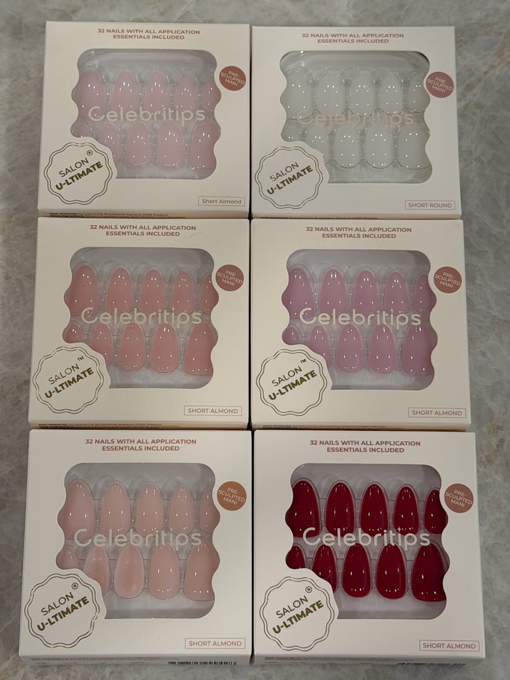 CELEBRITIPS | Salon U-ltimate Press-On Nails | Set of 6 (+ 3 bonus!)